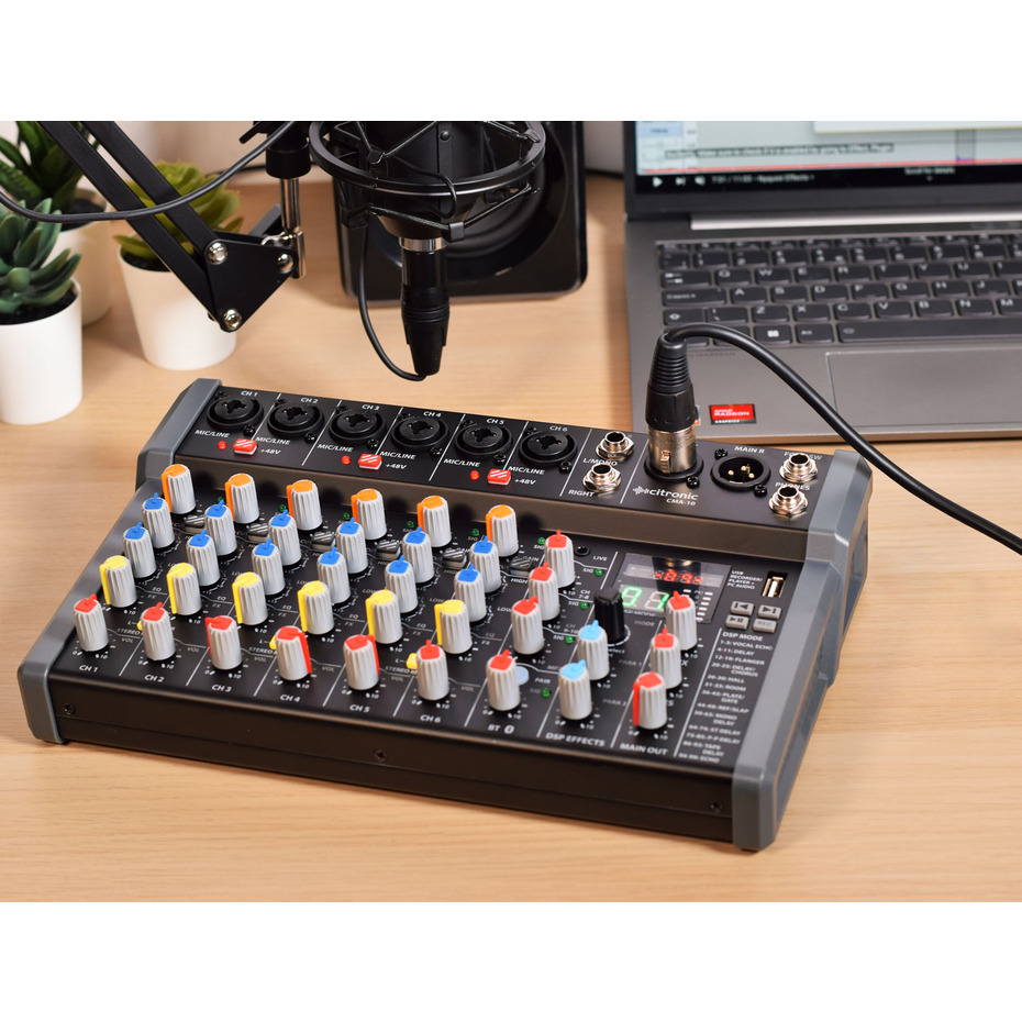 Citronic CMA-10 Compact USB Bluetooth Mixer