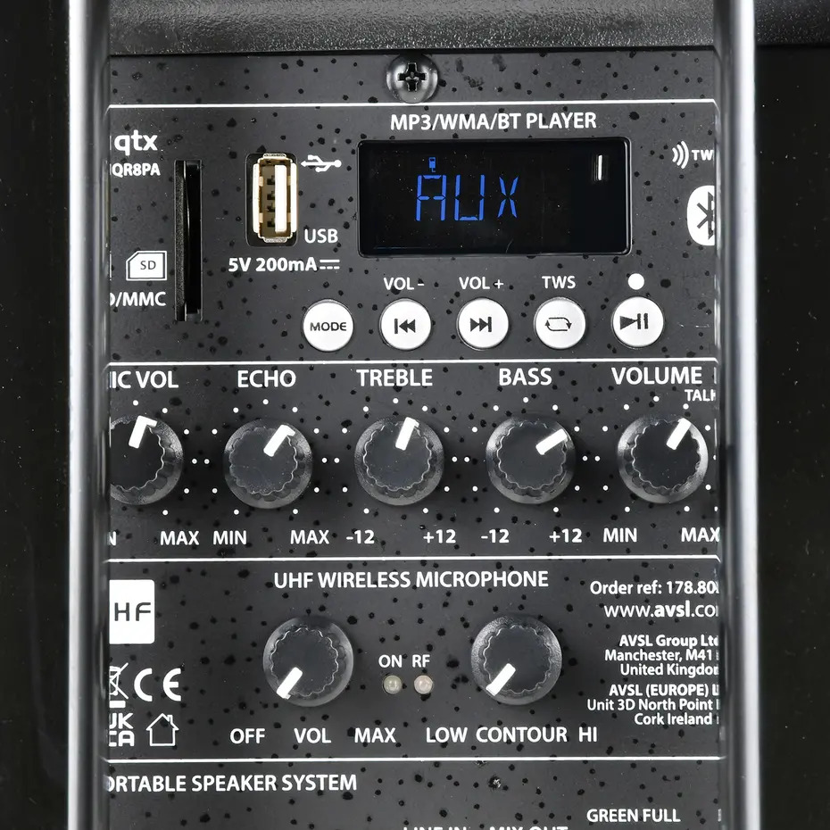 QTX QR8PA Portable PA