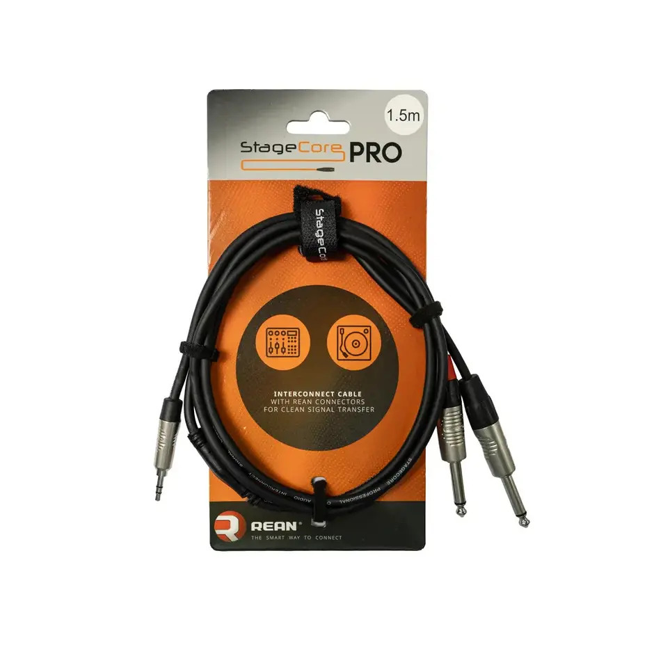 StageCore PRO iPRO170 3.5mm Mini Jack - 2x 6.35mm Mono Jacks 
