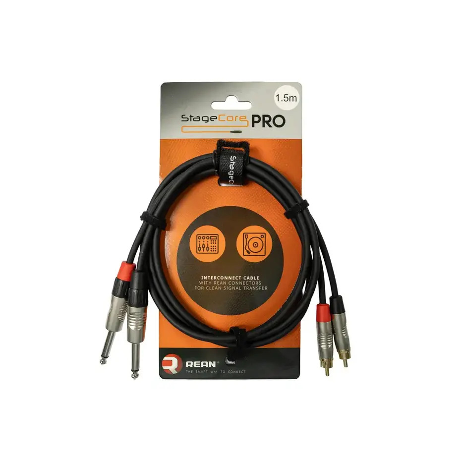 StageCore PRO iPRO310 2x 6.35mm Mono Jacks - 2x RCA Jacks 