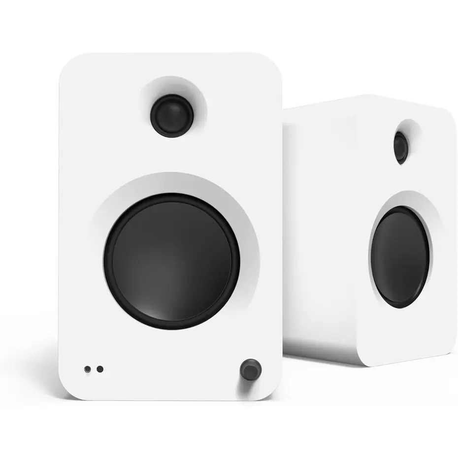 Kanto REN 200W Powered Bookshelf Speakers with HDMI ARC (Matte White)