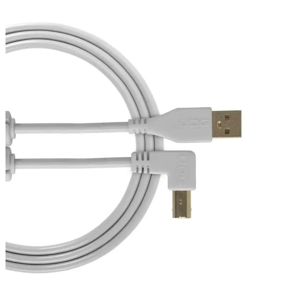 UDG Ultimate Audio Cable USB 2.0 A-B White Angled 3M
