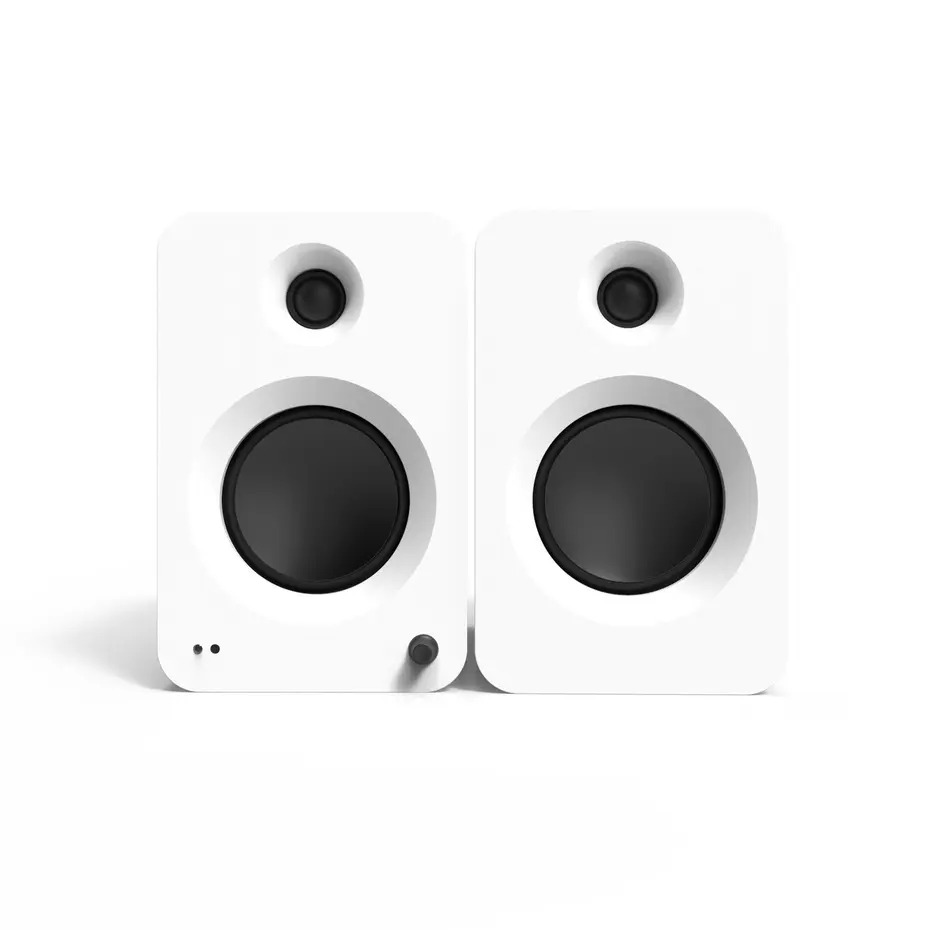 Kanto REN 200W Powered Bookshelf Speakers with HDMI ARC (Matte White)