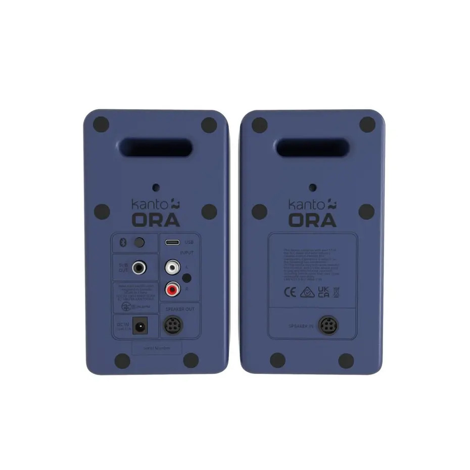 Kanto ORA 100w Powered Desktop Speakers with Bluetooth (Pair) - Indigo