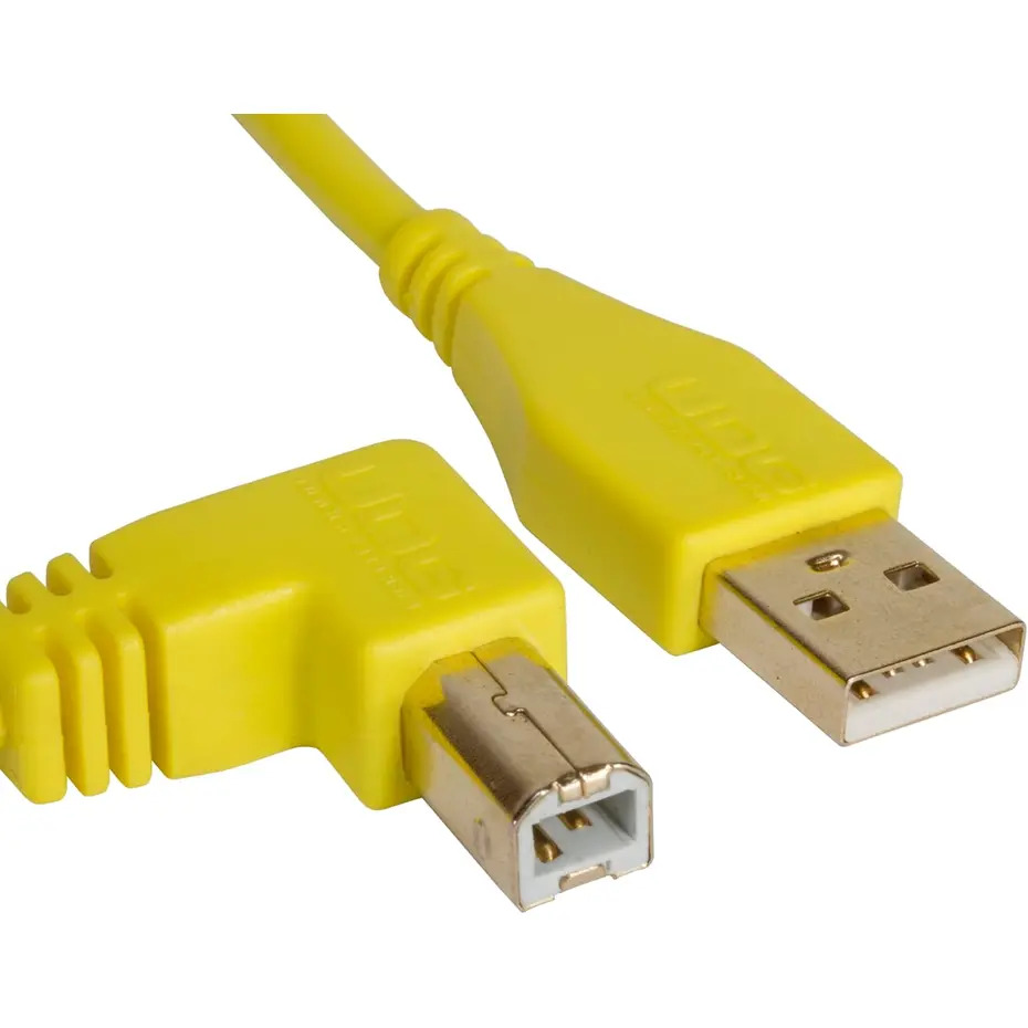 UDG Ultimate Audio Cable USB 2.0 A-B Yellow Angled 3M