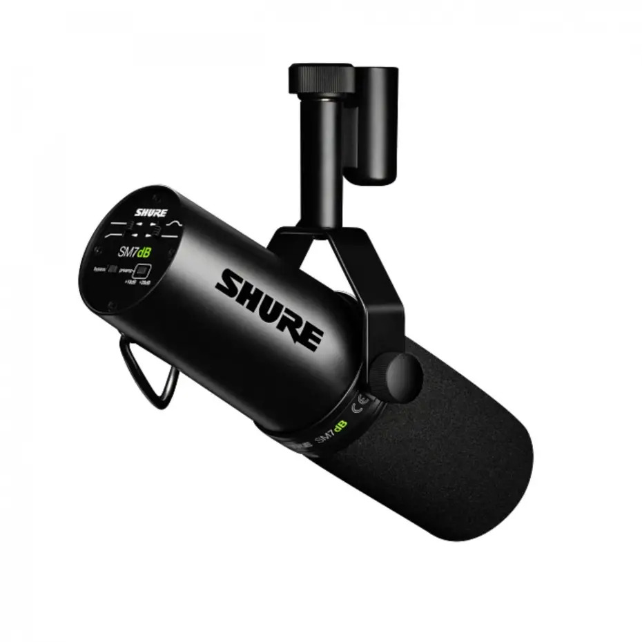 Shure SM7dB Dynamic Vocal Microphone With Built-in Preamp