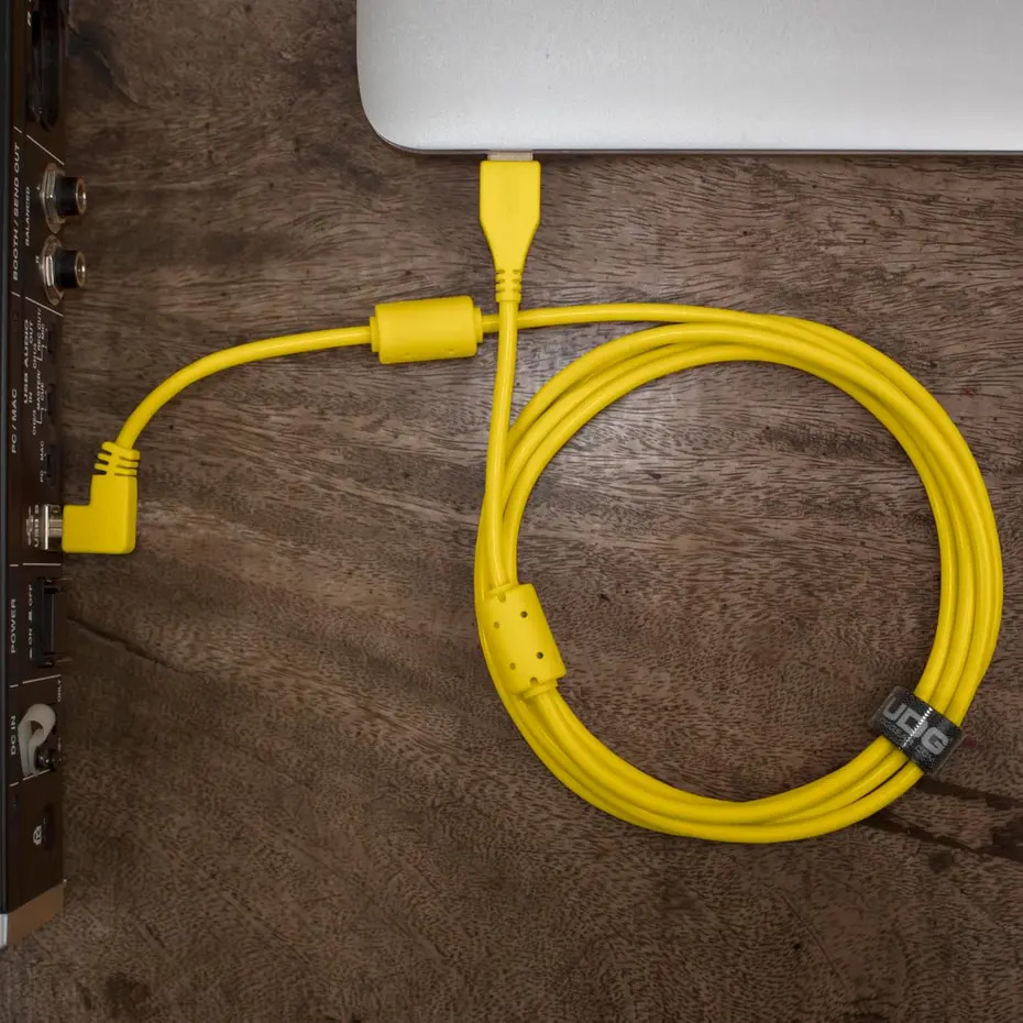 UDG Ultimate Audio Cable USB 2.0 A-B Yellow Angled 3M