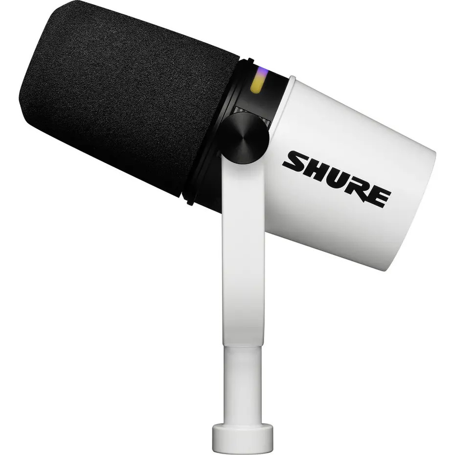 Shure MV7+ Podcast Microphone (White)