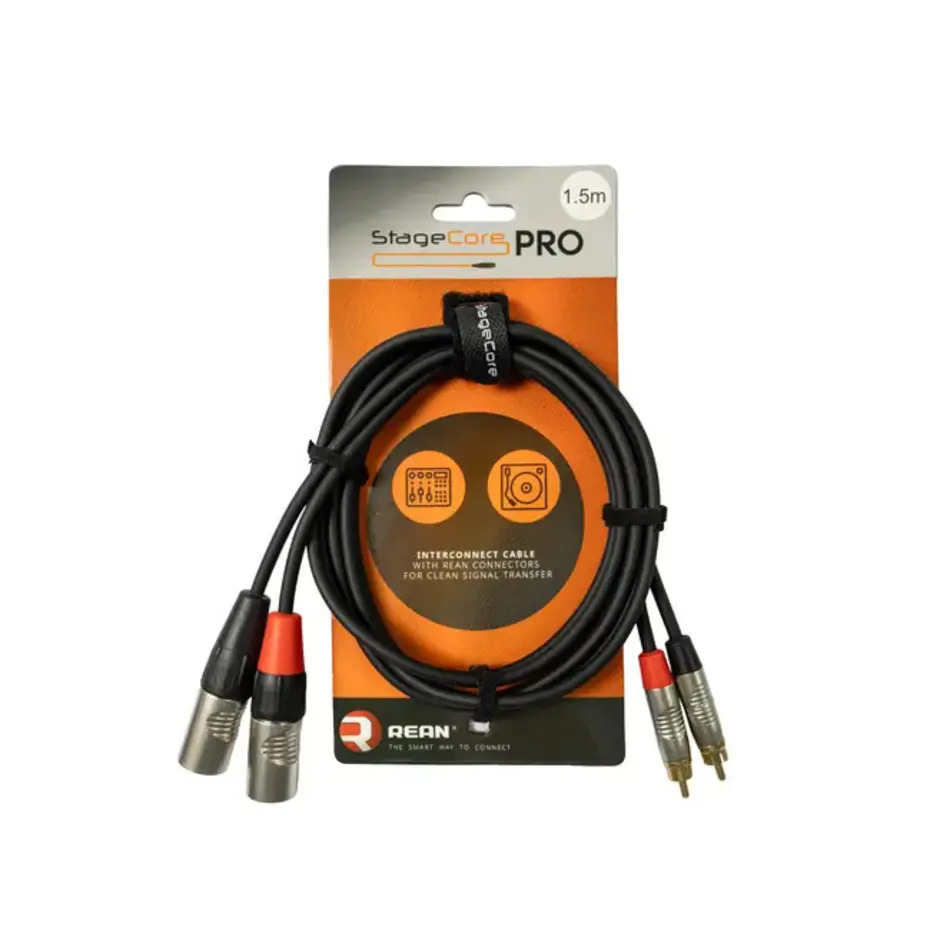 StageCore PRO iPRO370 REAN 2x Male XLR - 2x RCA Connector