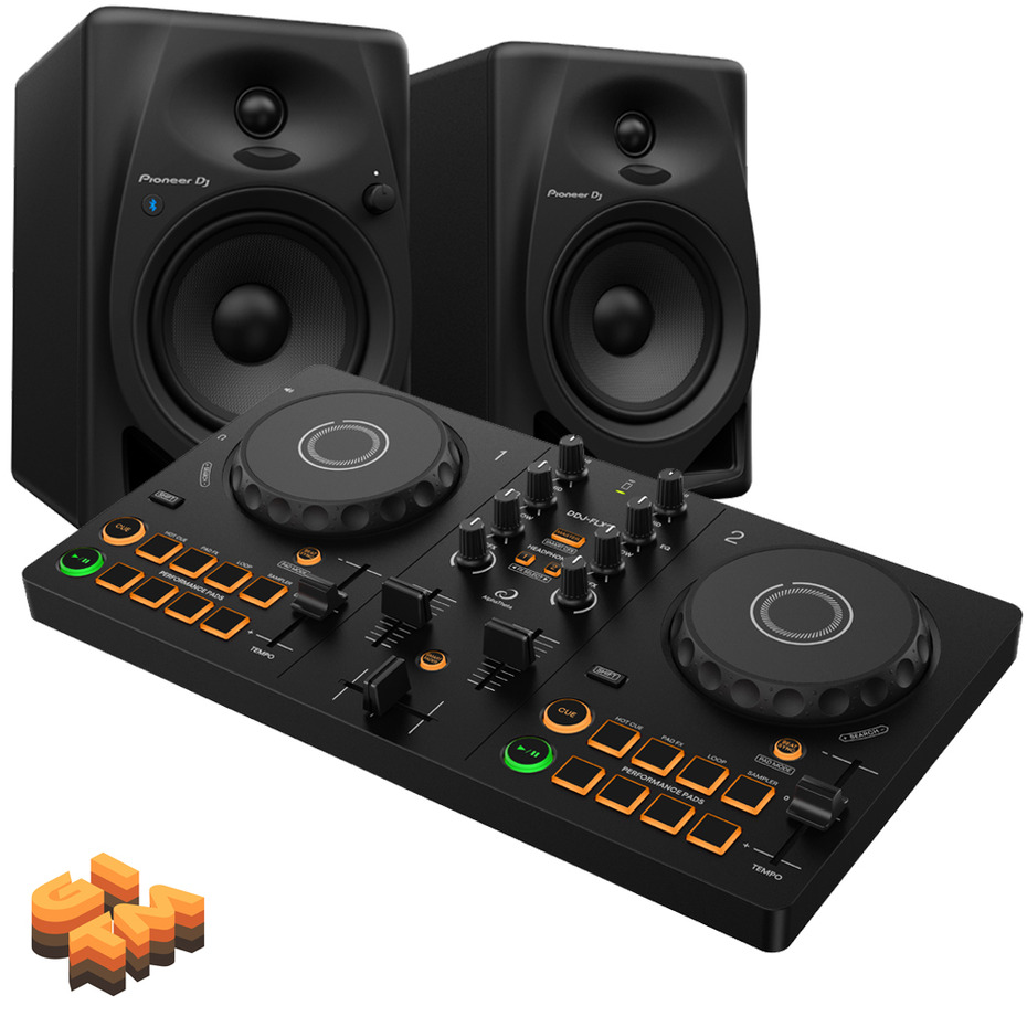 AlphaTheta DDJ-FLX2 + DM-50D-BT Bundle 