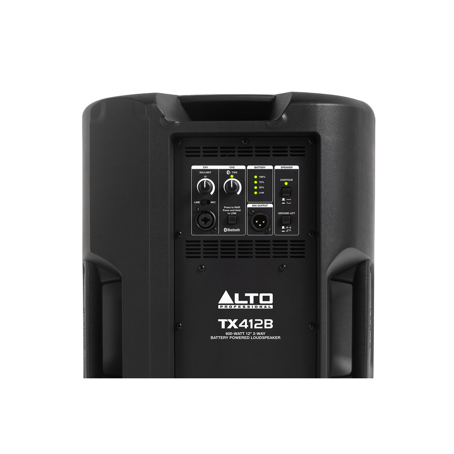 Alto TX412B Battery Powered Speakers with Stands and Cables