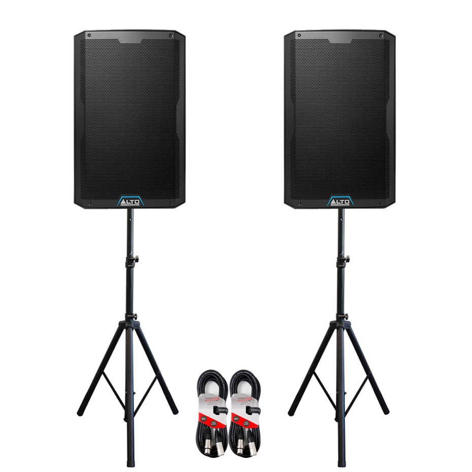 Alto TS410 (Pair) with Stands & Cables