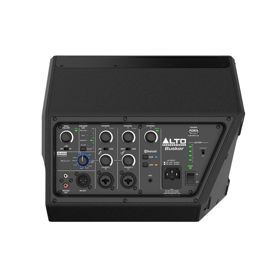 Alto Busker (Pair) with Speaker Stands and Cables Package