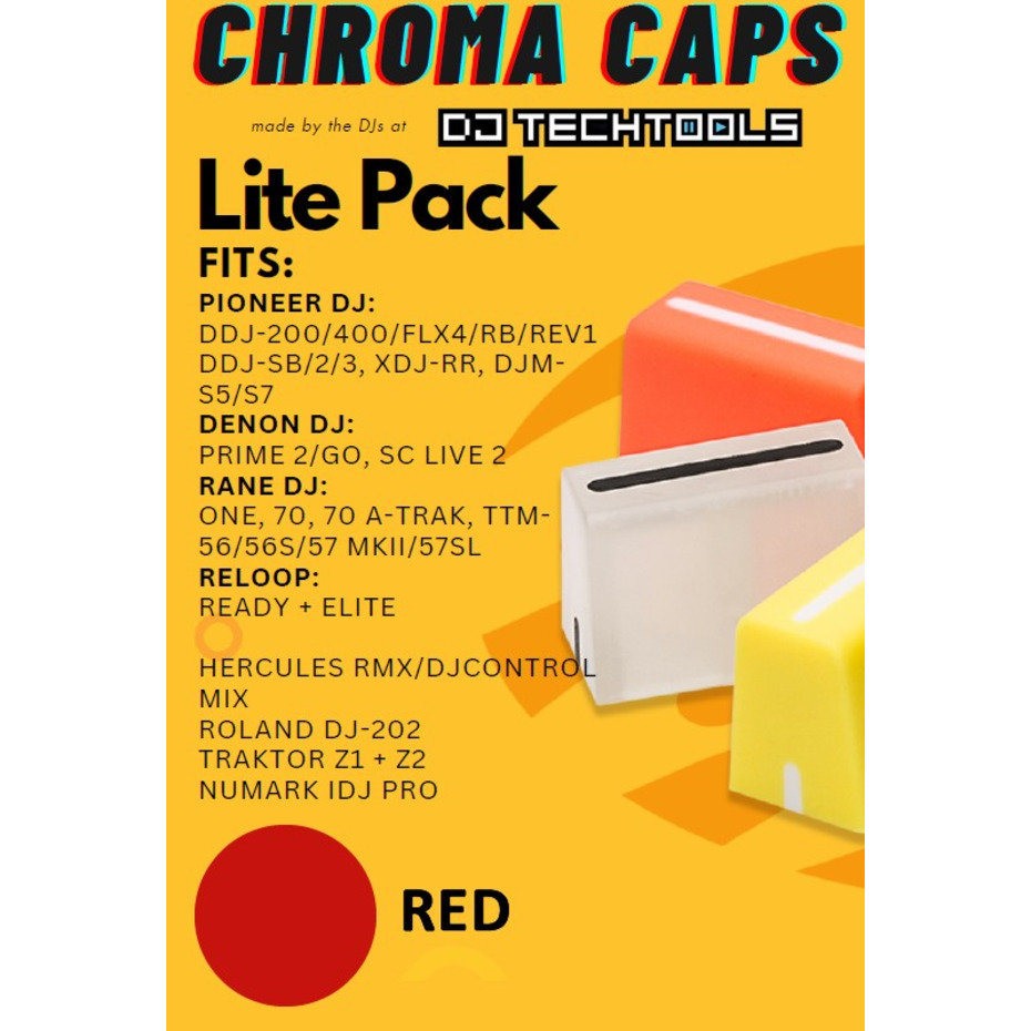 DJ TechTools Chroma Cap Pack Lite Red