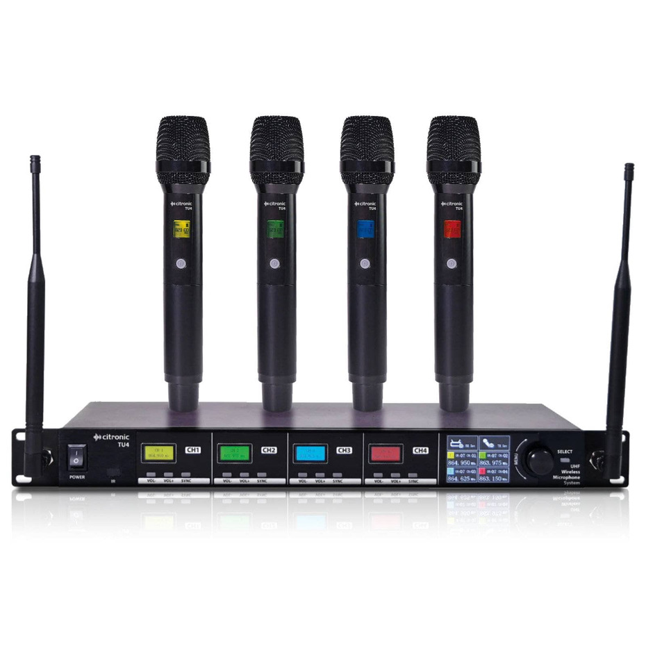 Citronic TU4 -H Quad PLL Mix Set 4 handheld