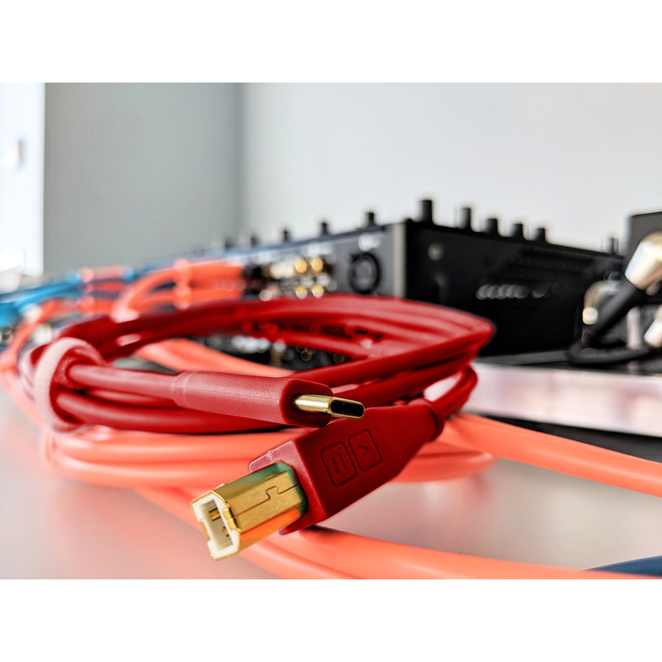 DJ TechTools Chroma Cable USB-C to B 1.5m Red