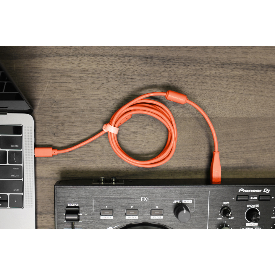 DJ TechTools Chroma Cable USB-C to B 1.5m Orange