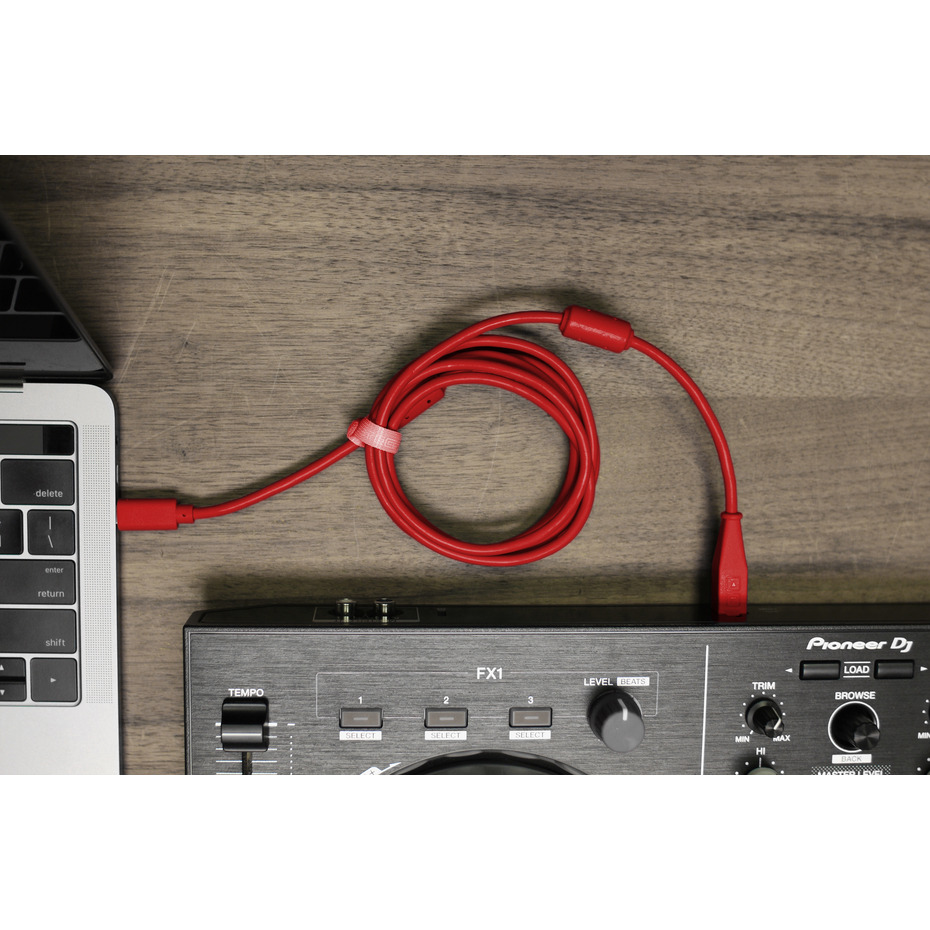 DJ TechTools Chroma Cable USB-C to B 1.5m Red