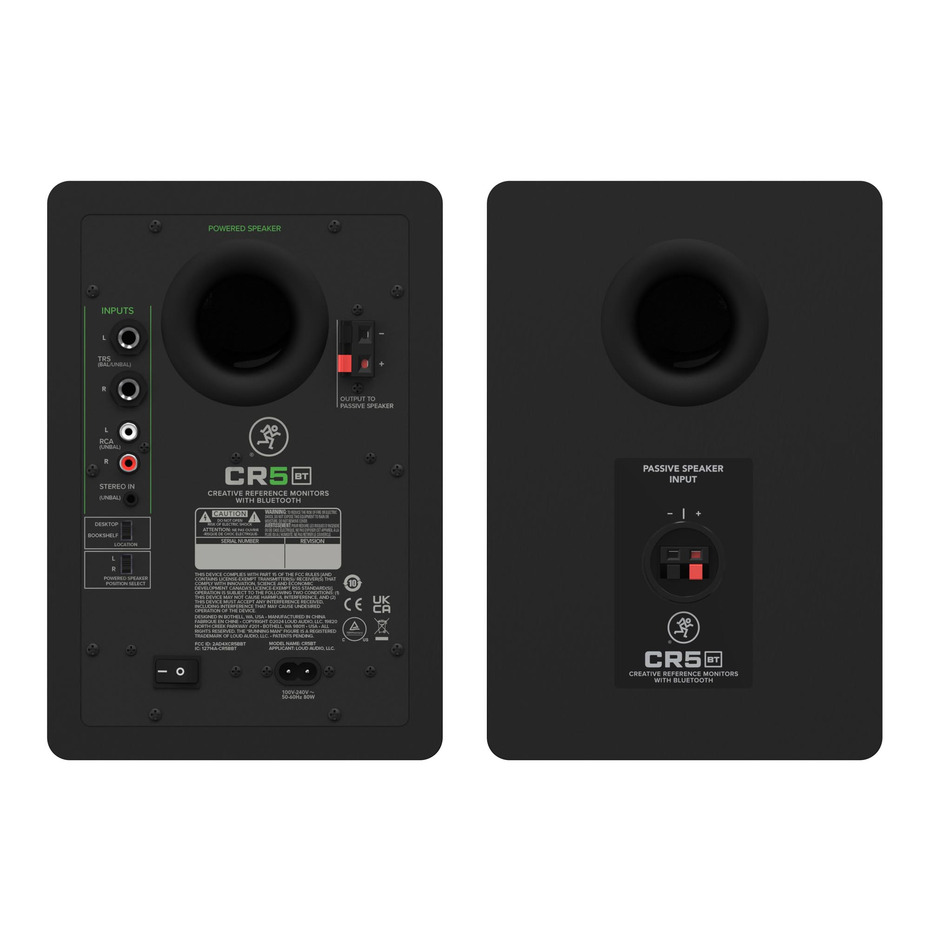 Mackie CR5BT Gen 3 Studio Monitors with Bluetooth (Pair)