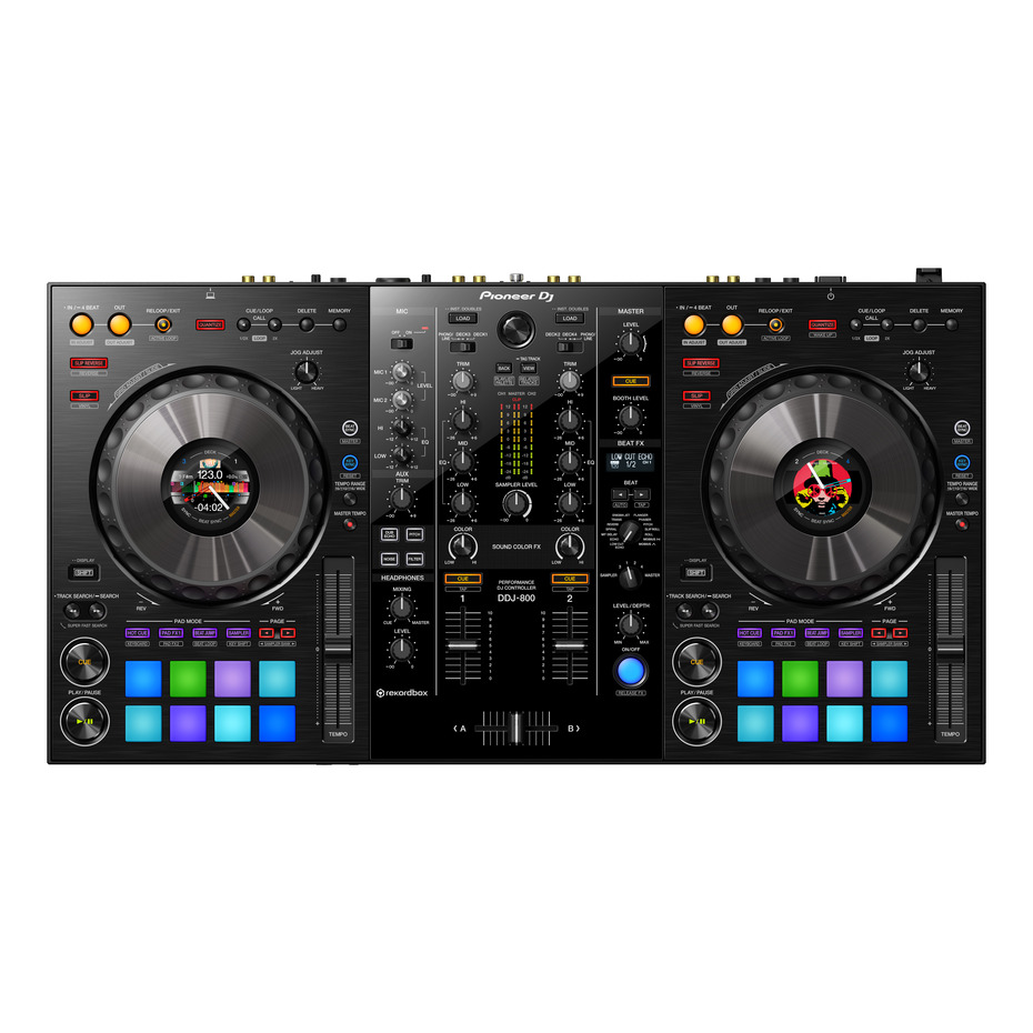 Pioneer DJ DDJ-800, DM-50-D + HDJ-CUE1 Bundle