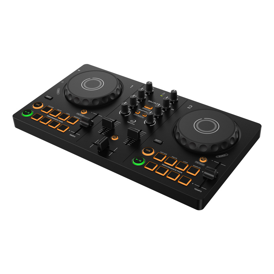 AlphaTheta DDJ-FLX2, DM-40D + HDJ-CUE1 Bundle