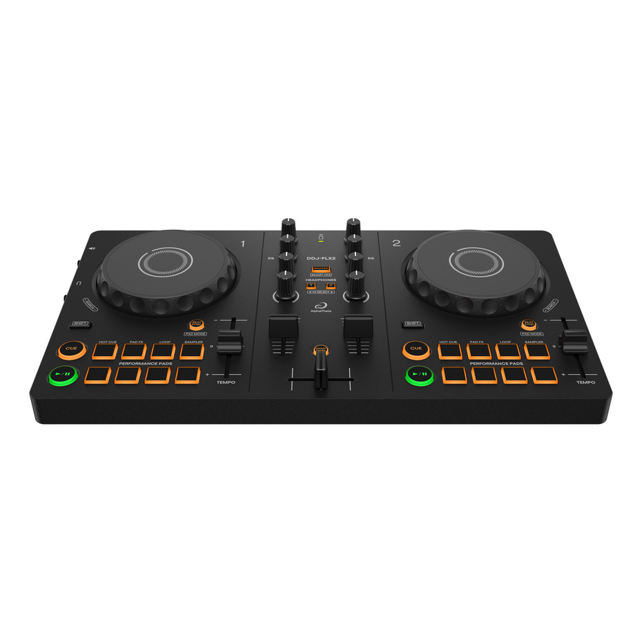 AlphaTheta DDJ-FLX2 + DM-40D Bundle