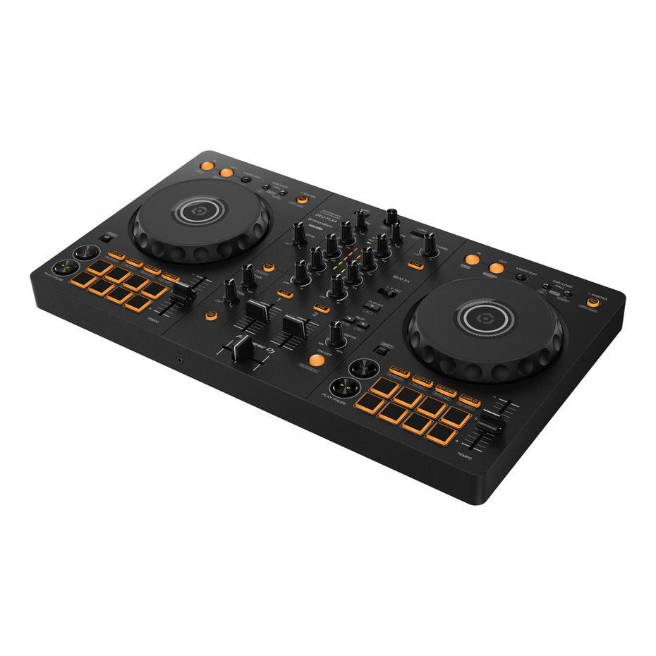Pioneer DJ DDJ-FLX4, DM-50D + HDJ-CUE1 Bundle