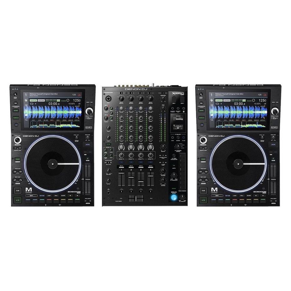 Denon DJ SC6000M Prime Media Player (Pair) + X1850 Prime Mixer Package