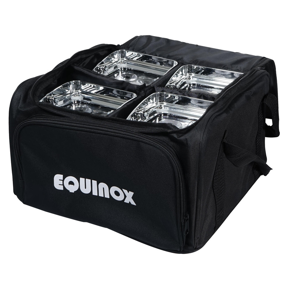 Equinox Colour Raider Lithium Battery Uplighter Pack (Chrome Housing)