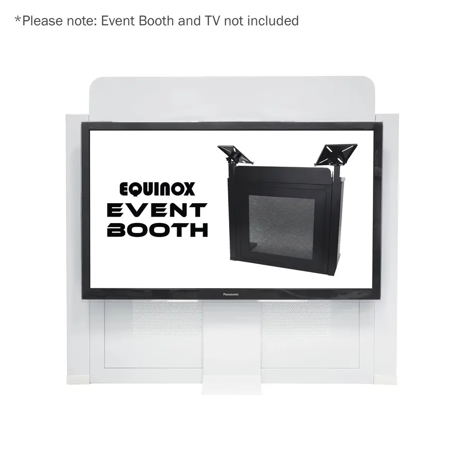 Equinox Event Booth White TV Bracket