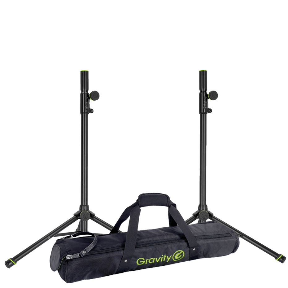 Gravity SP 5112 B Traveler Speaker Stands (Pair) with Transport Bag