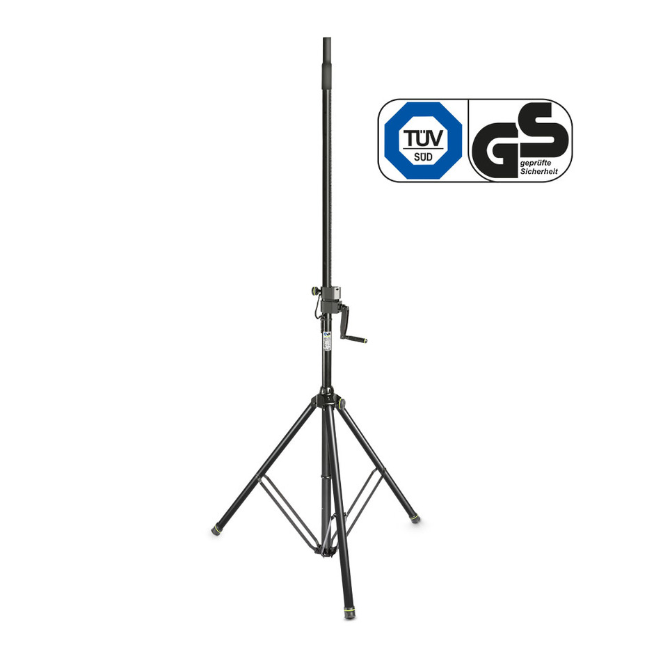 Gravity SP 4722 B Wind-Up Speaker Stands (Pair) with Transport Bag