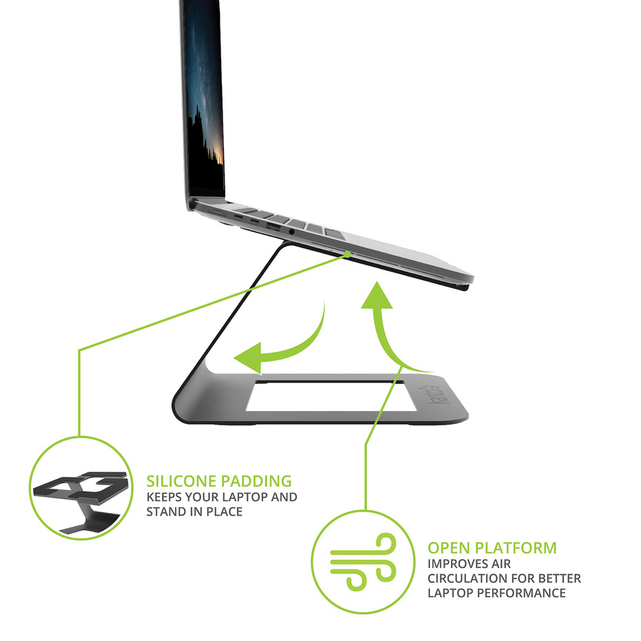 Kanto LE1 Universal Riser Laptop Stand