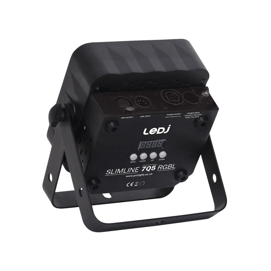 LEDJ Slimline 7Q5 RGBL Black Housing