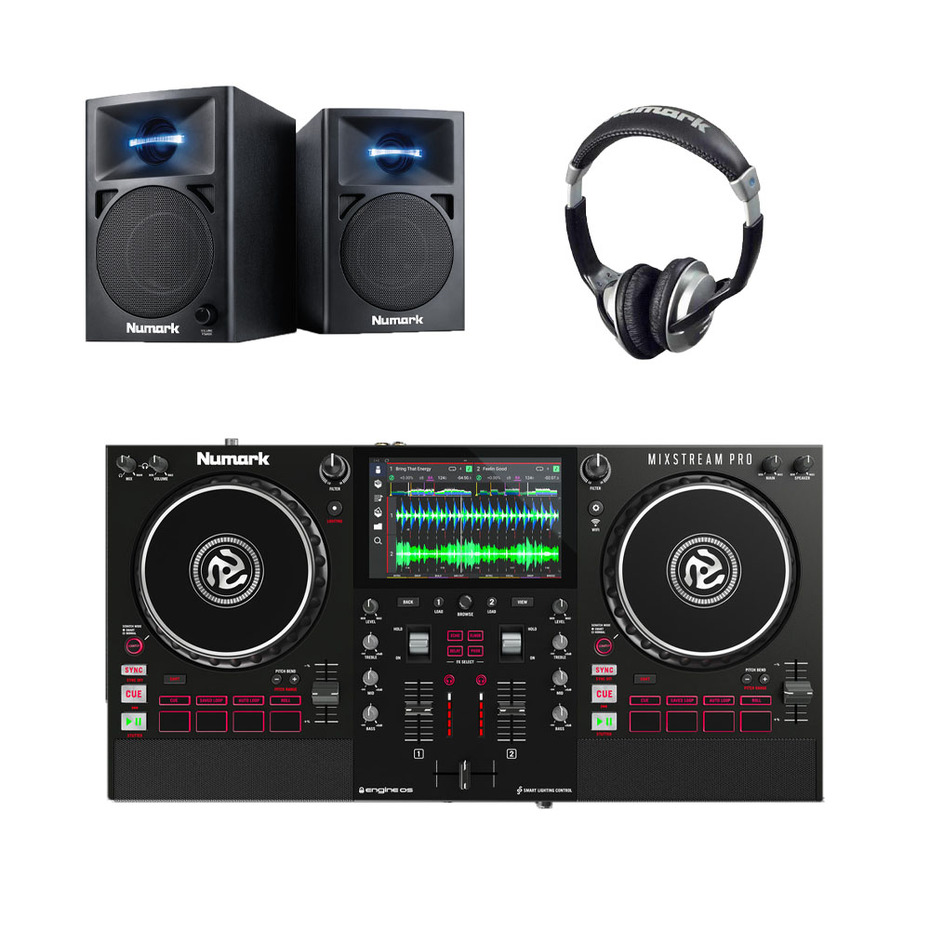 Numark Mixstream Pro Controller + N-Wave 360 + Headphones