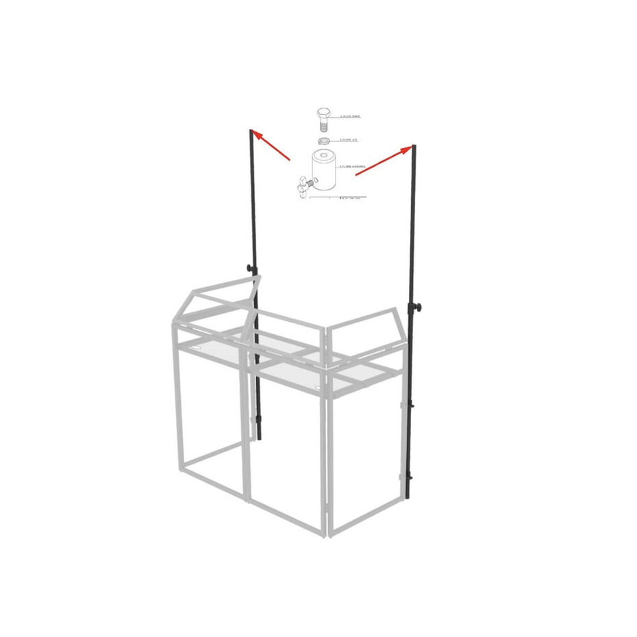 Ultimax DJ Booth LP BK