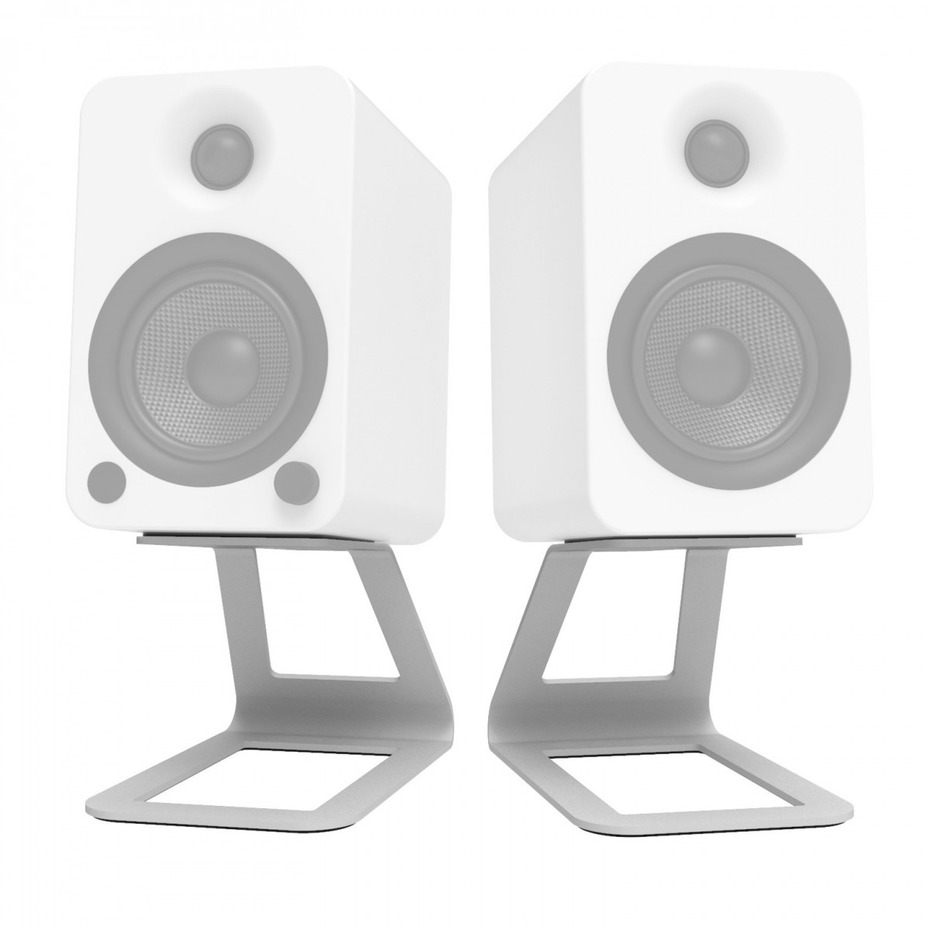 Kanto Elevated Desktop Speaker Stands SE4 Medium - White (Pair)