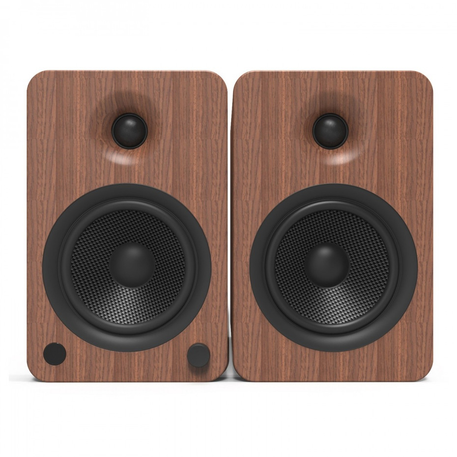 Kanto YU6 Powered Bookshelf Speakers - Walnut