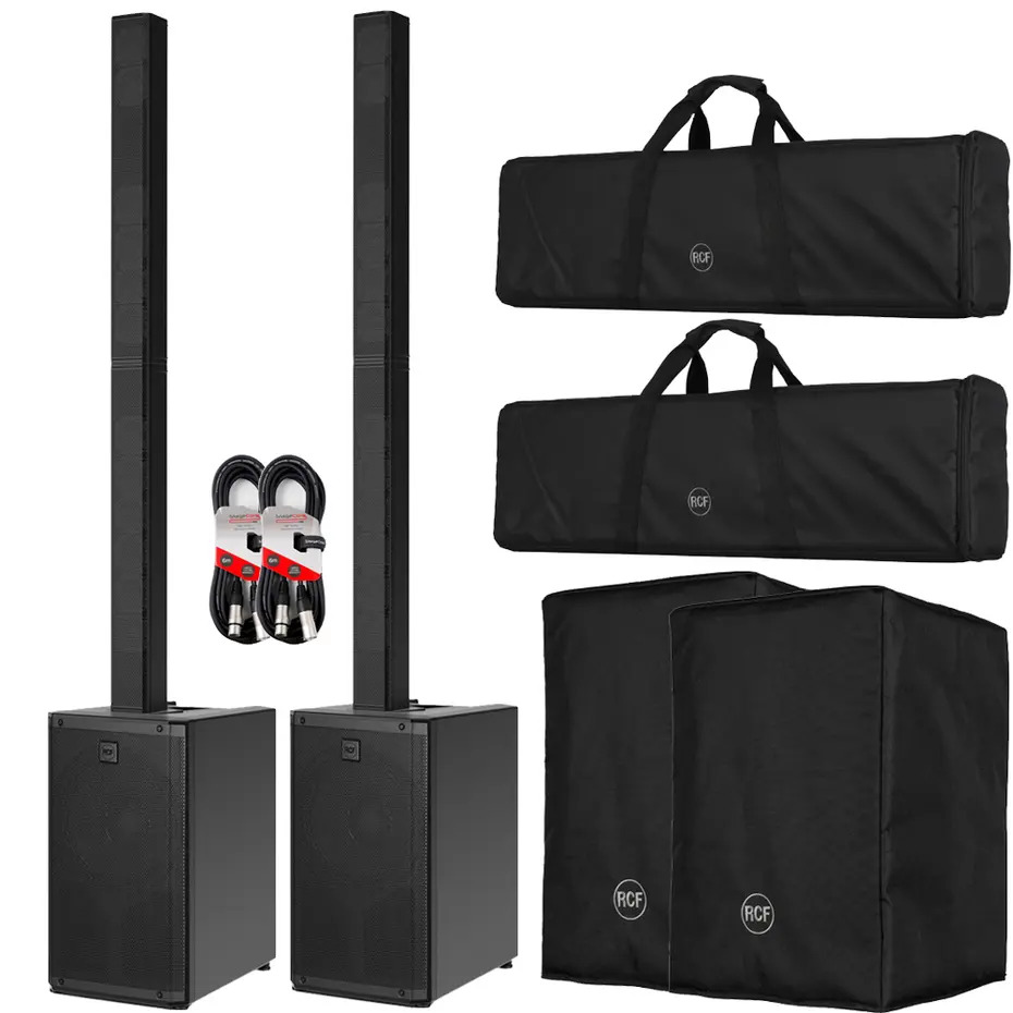 RCF Evox J11 Pair with RCF Covers Bundle