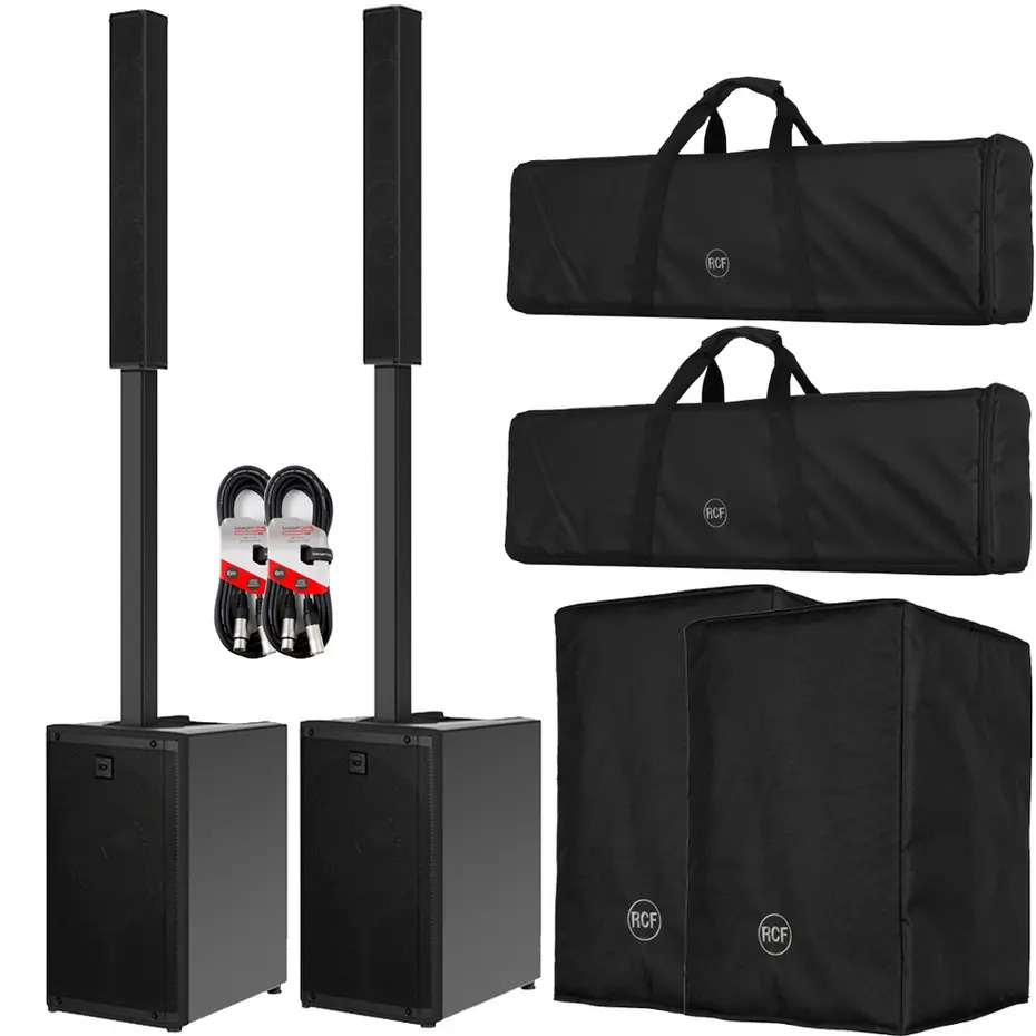 RCF Evox J9 Pair with RCF Covers Bundle