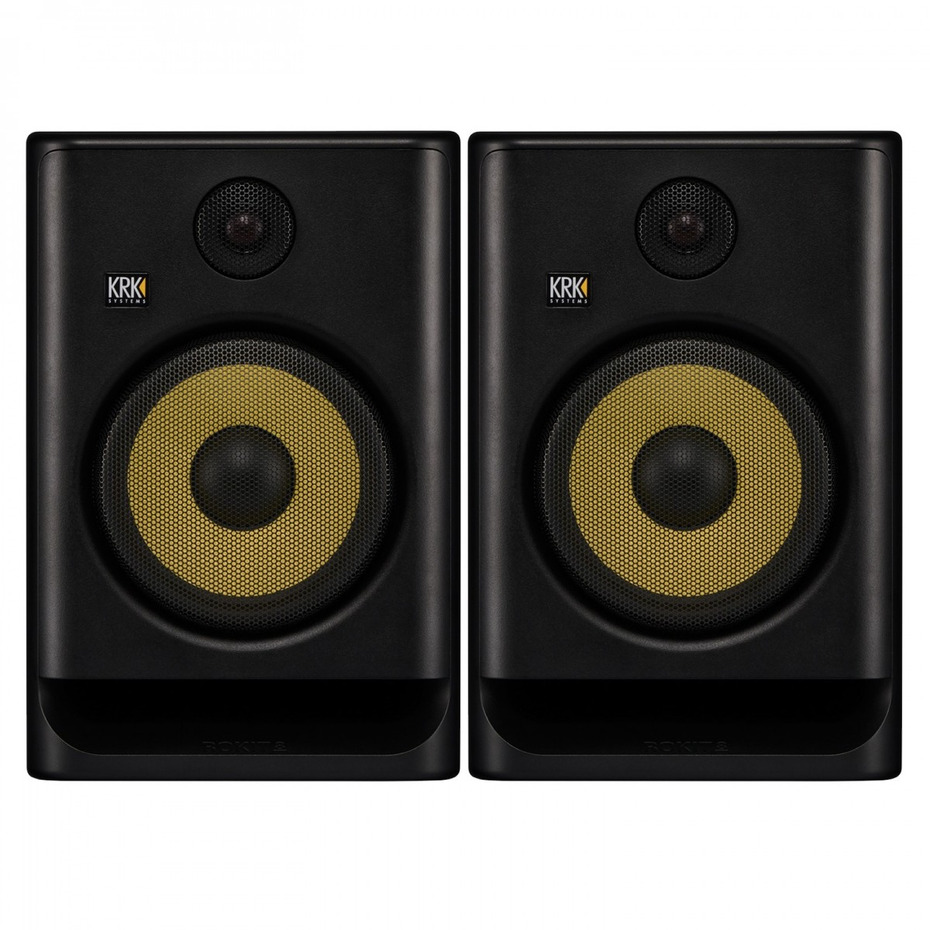 KRK Rokit RP8 G5 (Pair) with Isolation Pads & Cable