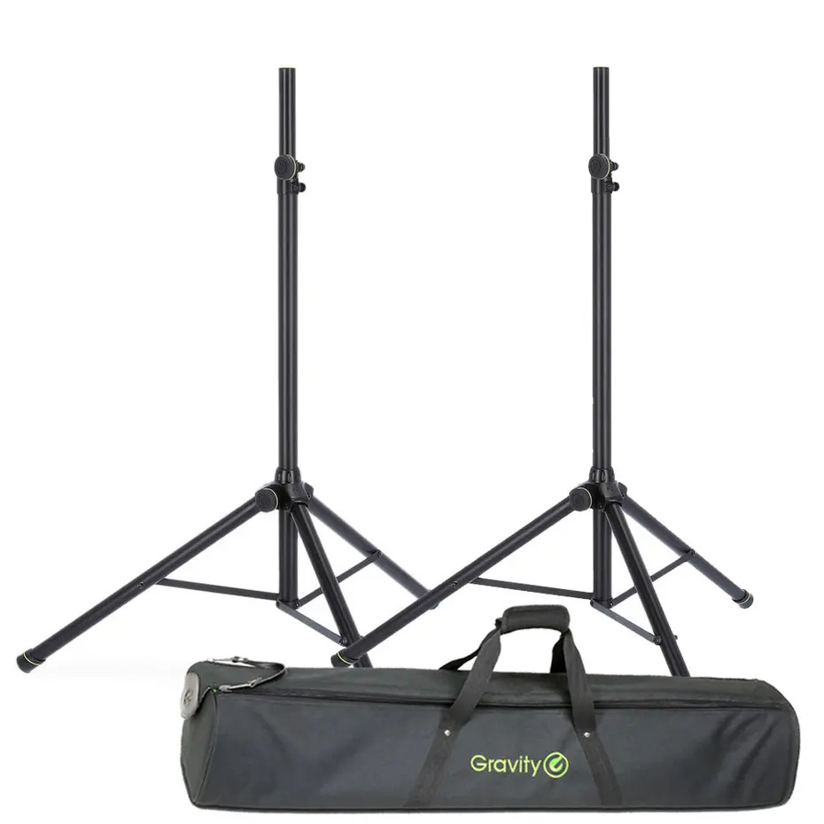 Gravity SP 5211 GS B Speaker Stands (Pair) with Transport Bag