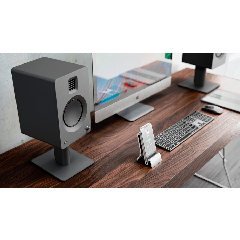 Kanto TUK Powered Bookshelf Speakers with Bluetooth (Pair) - Matte Black