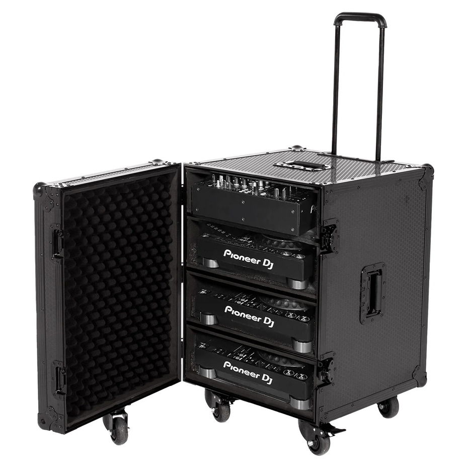 UDG FlightCase Trunk for Set CDJ/MIXER Black Plus (Trolley & Wheels)