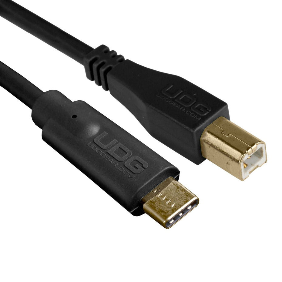 UDG Ultimate Audio Cable USB 2.0 C-B Black Straight
