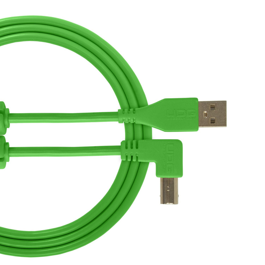 UDG Ultimate Audio Cable USB 2.0 A-B Green Angled