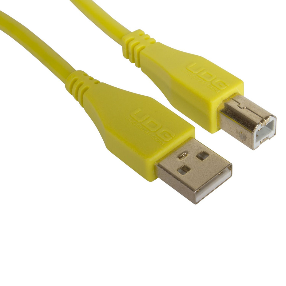 UDG Ultimate Audio Cable USB 2.0 A-B Yellow Straight