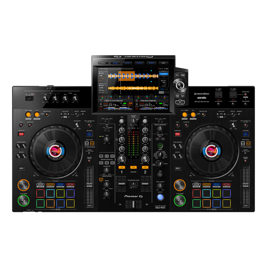 Pioneer DJ XDJ-RX3, VM-80 Monitors + HDJ-CUE1 Bundle