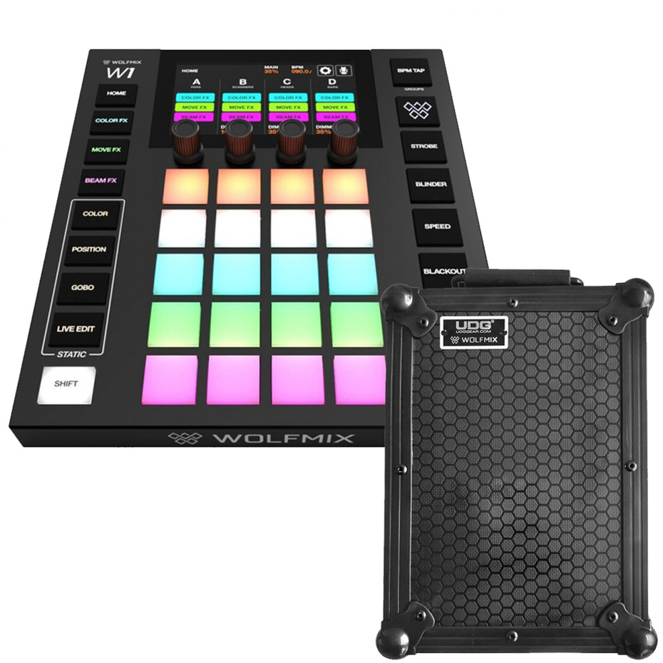 Wolfmix W1 MK2 & UDG Ultimate Flight Case Wolfmix W1 Black Bundle
